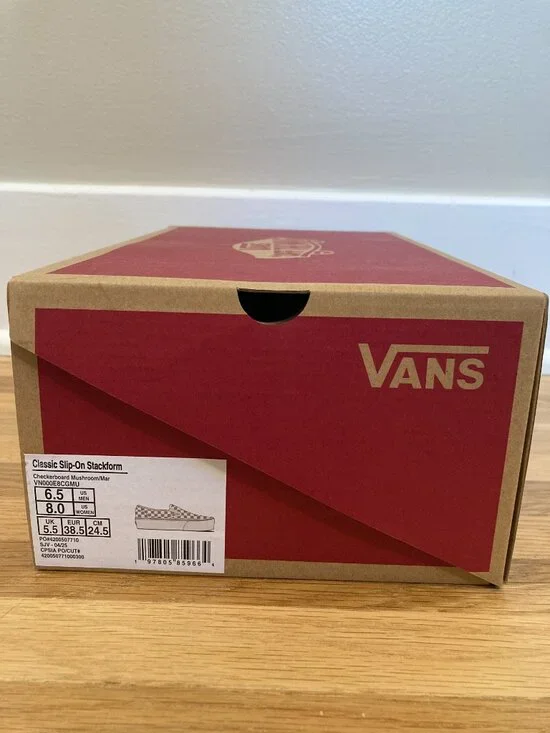 Vans Classic Slip-On Platform Checkerboard Show Size: Women 8/Men 6.5 - Picture 4 of 4